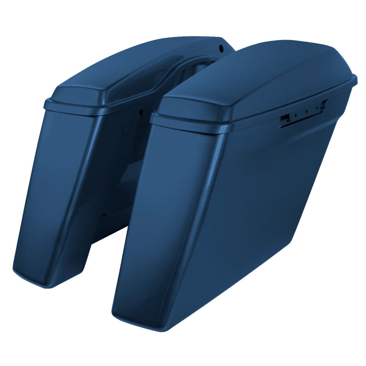 Hogworkz Color Matched Dual Blocked Extended 4" Stretched Saddlebags for Harley® Touring '14-'23