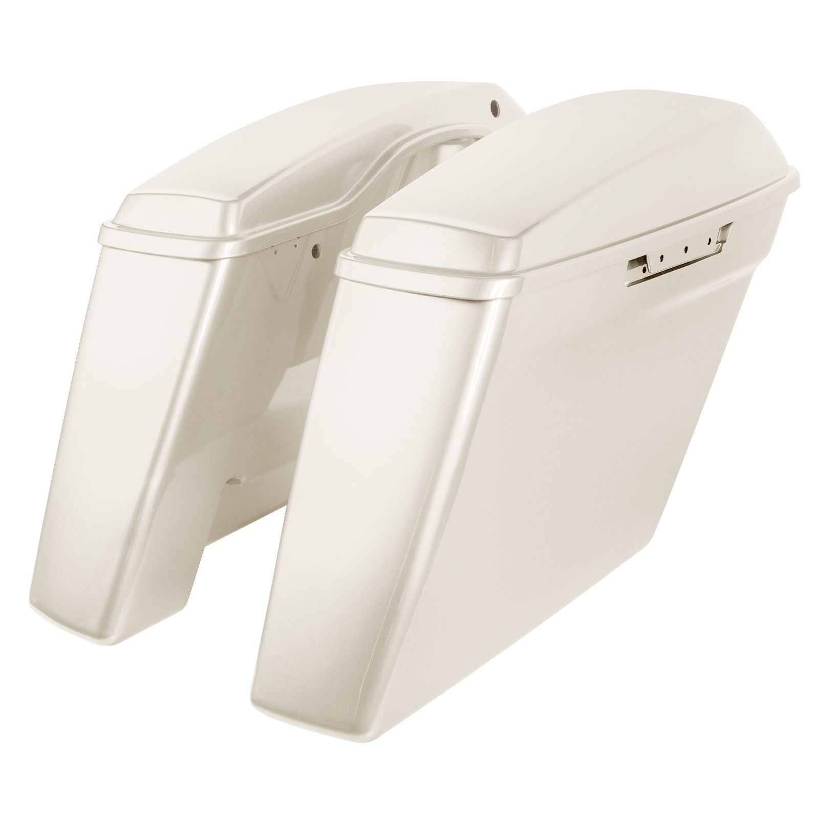 Hogworkz Color Matched Dual Blocked Extended 4" Stretched Saddlebags for Harley® Touring '14-'23