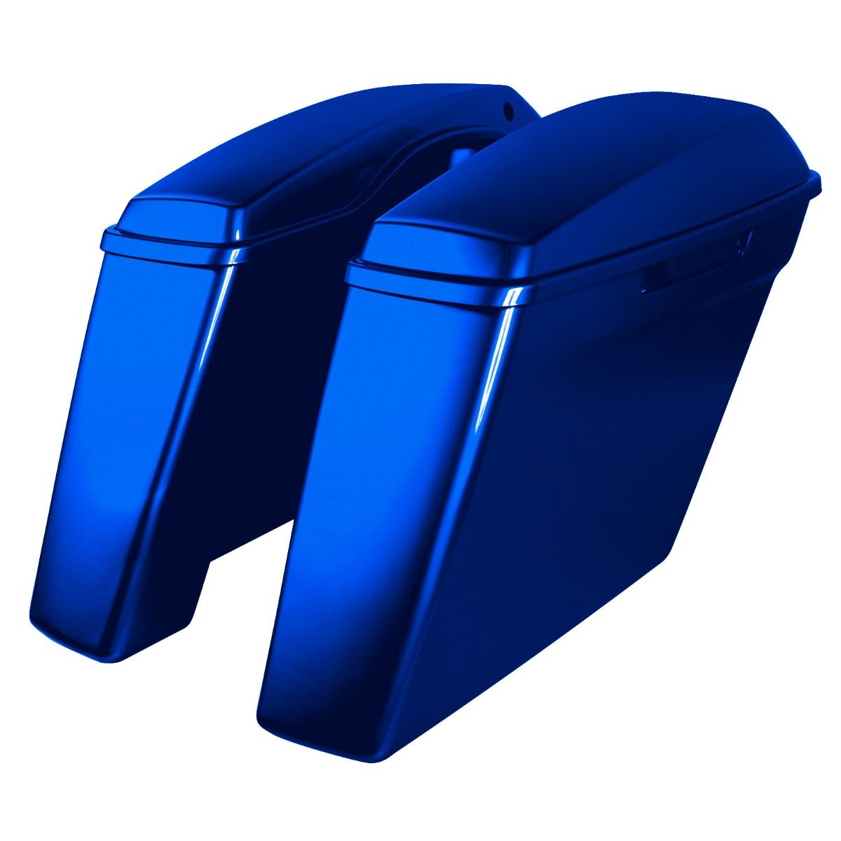 Hogworkz Color Matched Dual Blocked Extended 4" Stretched Saddlebags for Harley® Touring '14-'23