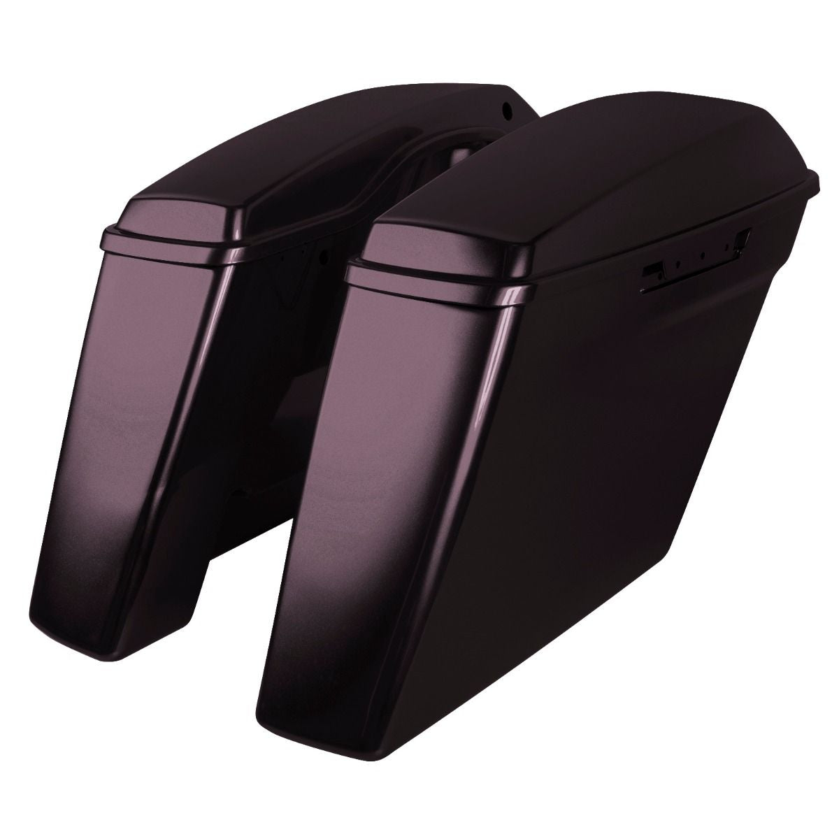 Hogworkz Color Matched Dual Blocked Extended 4" Stretched Saddlebags for Harley® Touring '14-'23