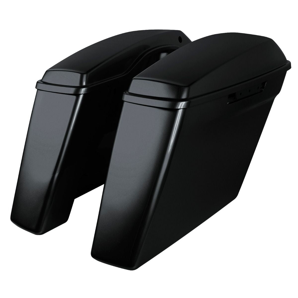 Hogworkz Color Matched Dual Blocked Extended 4" Stretched Saddlebags for Harley® Touring '14-'23