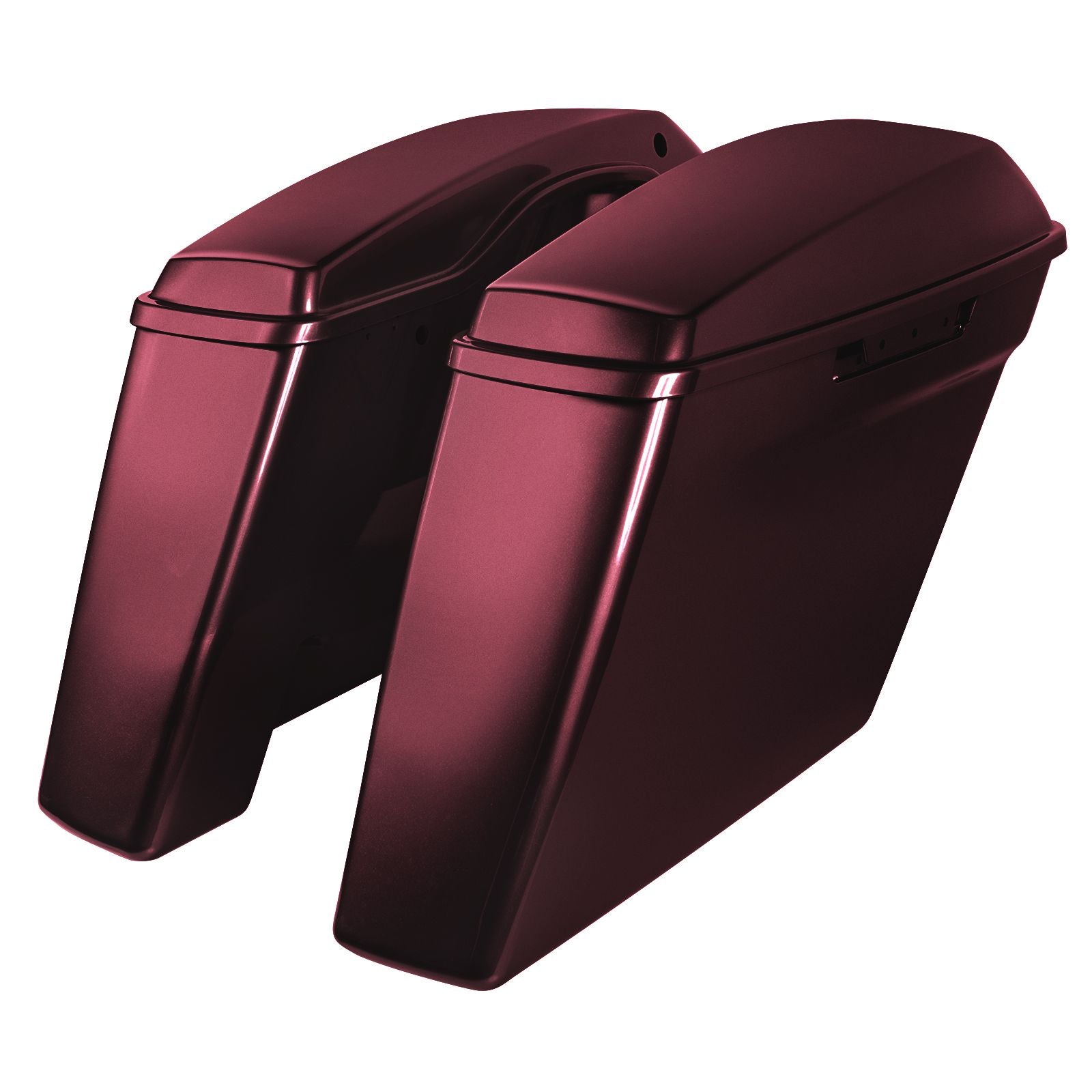 Hogworkz Color Matched Dual Blocked Extended 4" Stretched Saddlebags for Harley® Touring '14-'23