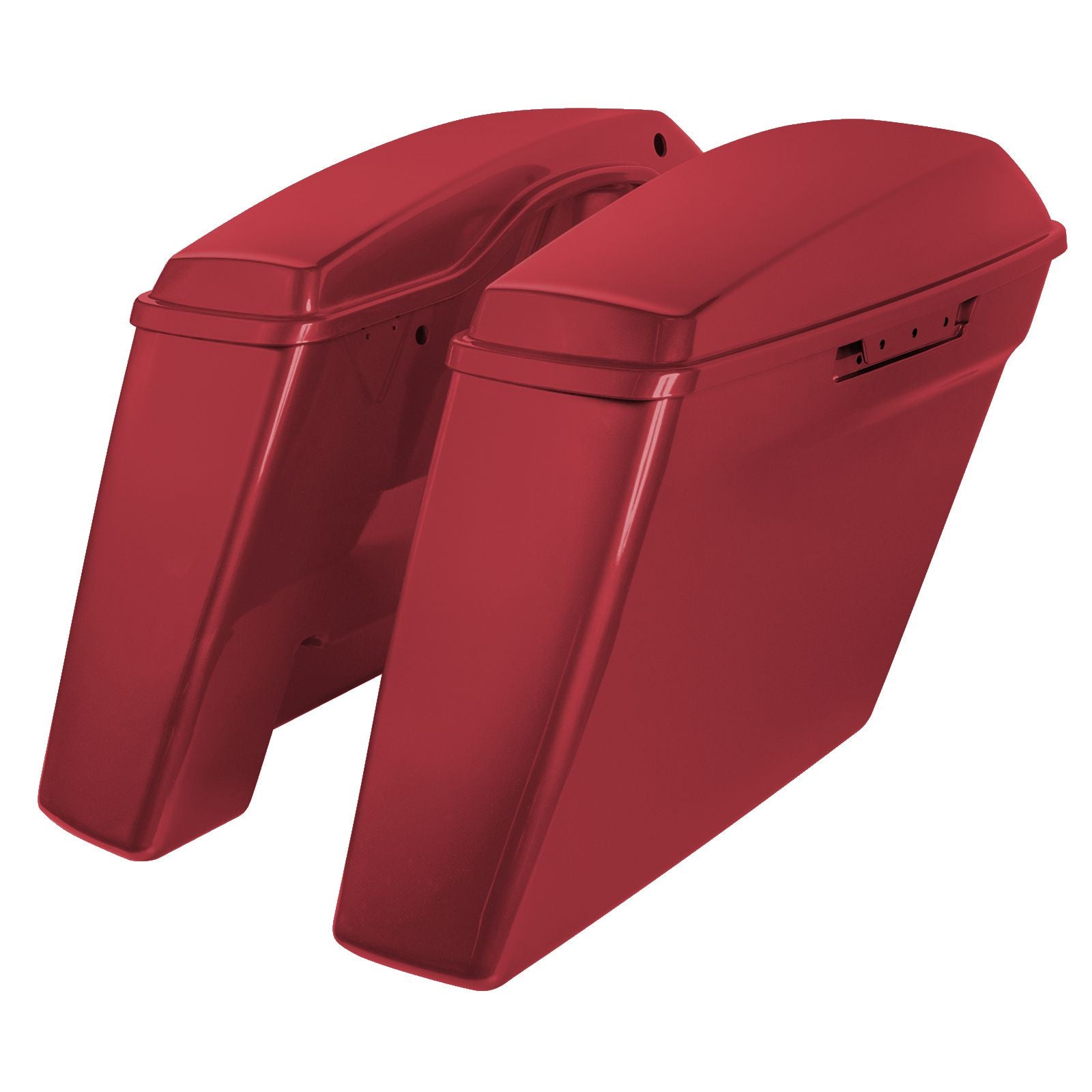 Hogworkz Color Matched Dual Blocked Extended 4" Stretched Saddlebags for Harley® Touring '14-'23