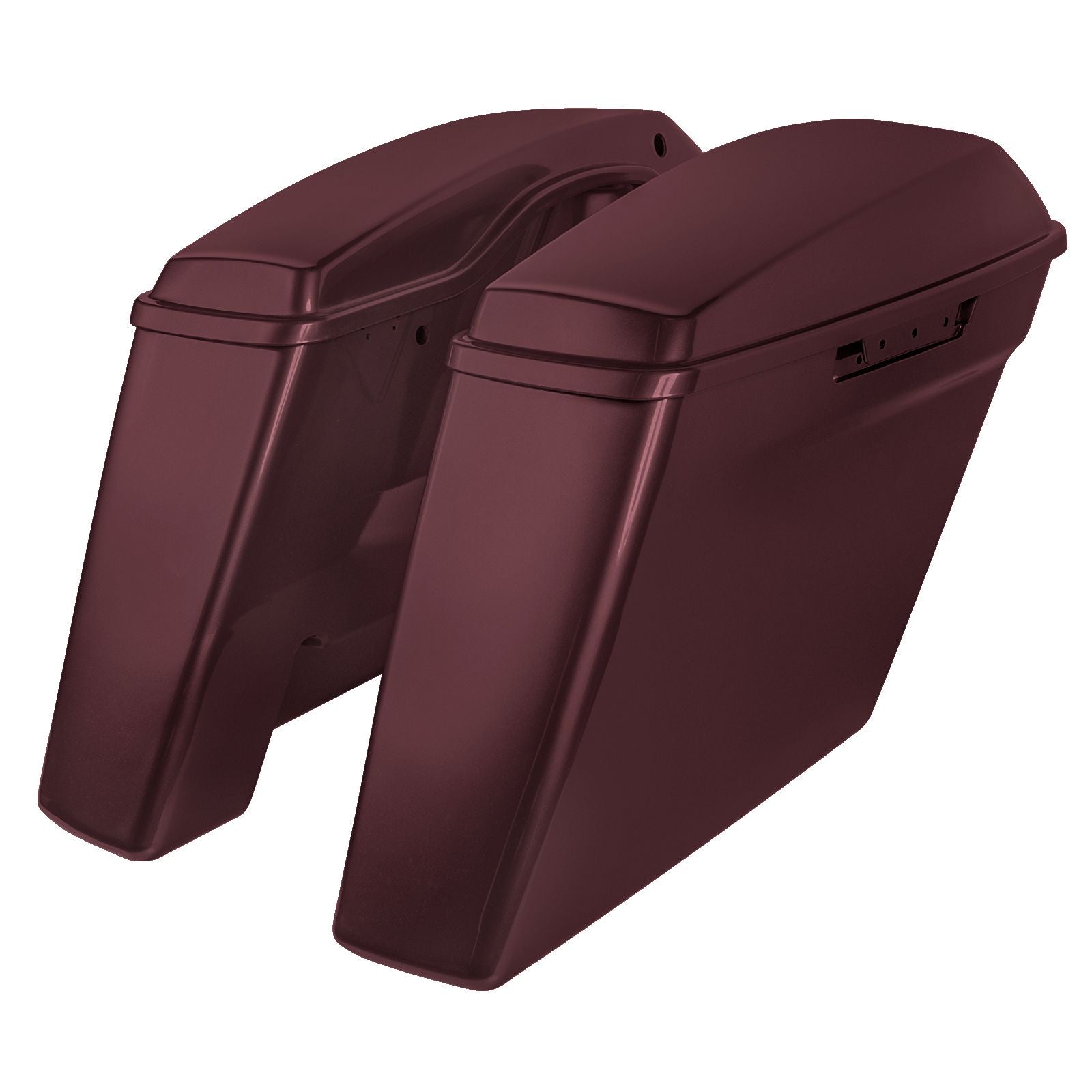 Hogworkz Color Matched Dual Blocked Extended 4" Stretched Saddlebags for Harley® Touring '14-'23