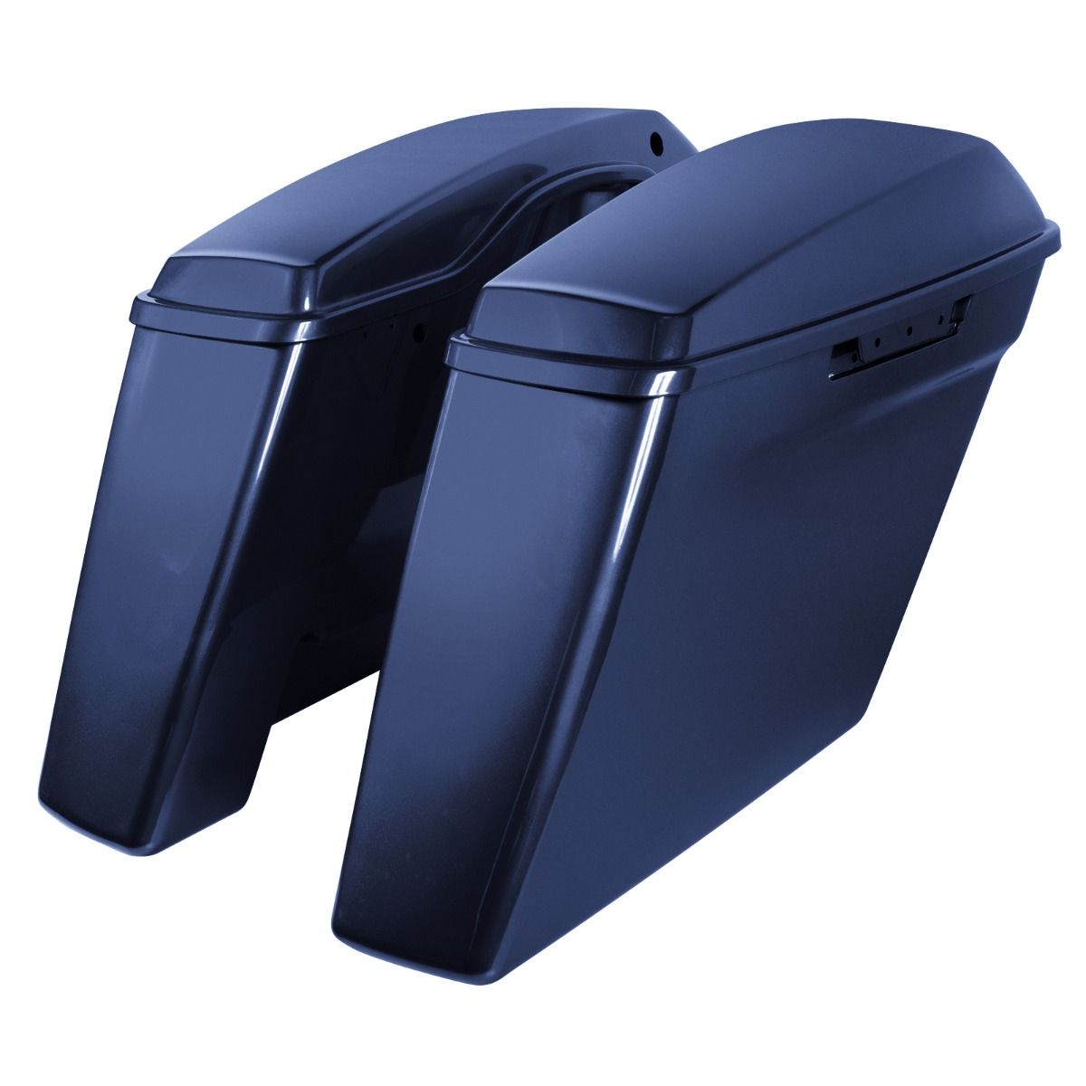 Hogworkz Color Matched Dual Blocked Extended 4" Stretched Saddlebags for Harley® Touring '14-'23