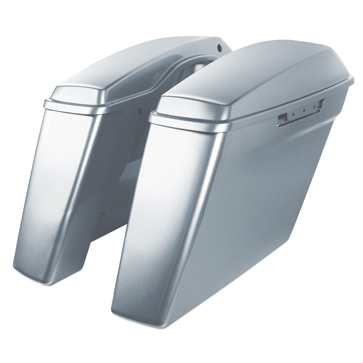Hogworkz Color Matched Dual Blocked Extended 4" Stretched Saddlebags for Harley® Touring '14-'23