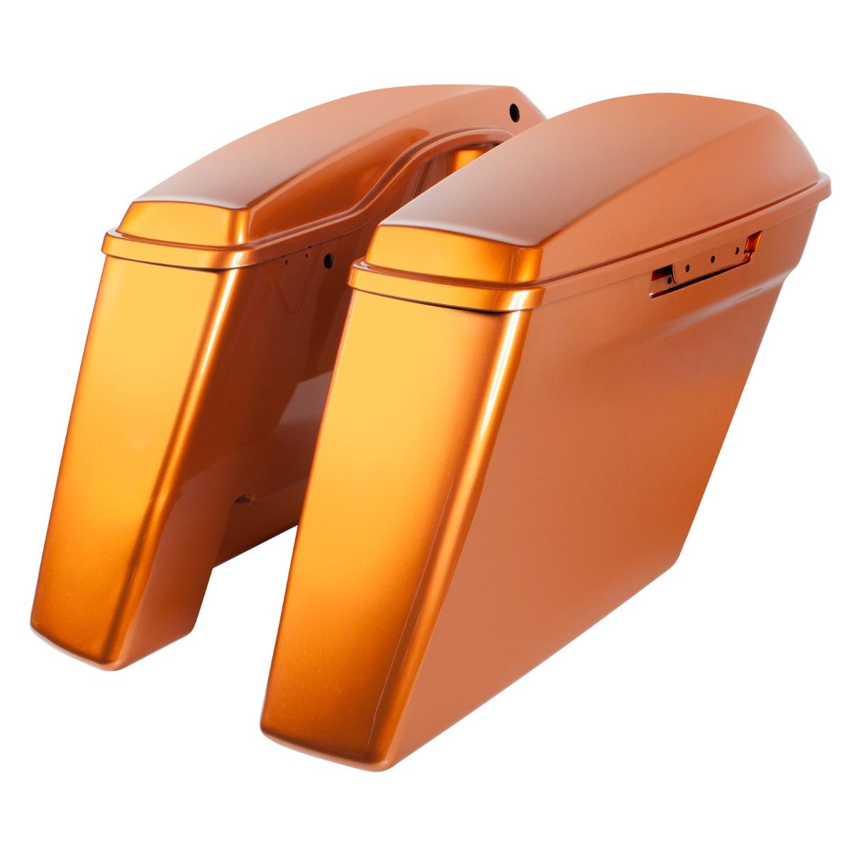 Hogworkz Color Matched Dual Blocked Extended 4" Stretched Saddlebags for Harley® Touring '14-'23