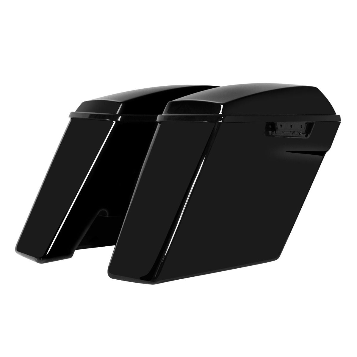 Hogworkz Color Matched Dual Blocked Extended 4" Stretched Saddlebags for Harley® Touring '14-'23