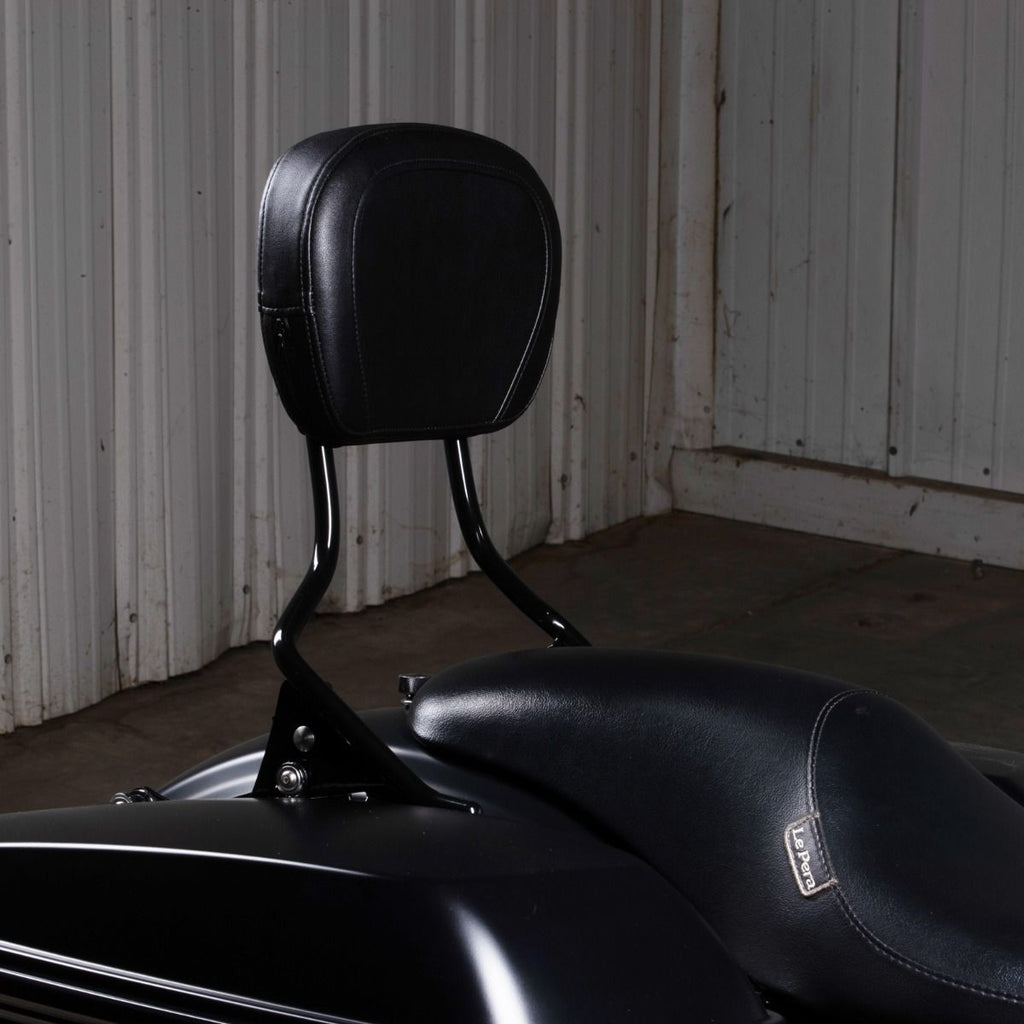 Black Black Detachable Tall Boy Sissy Bar Backrest for Harley® Touring '09-'26