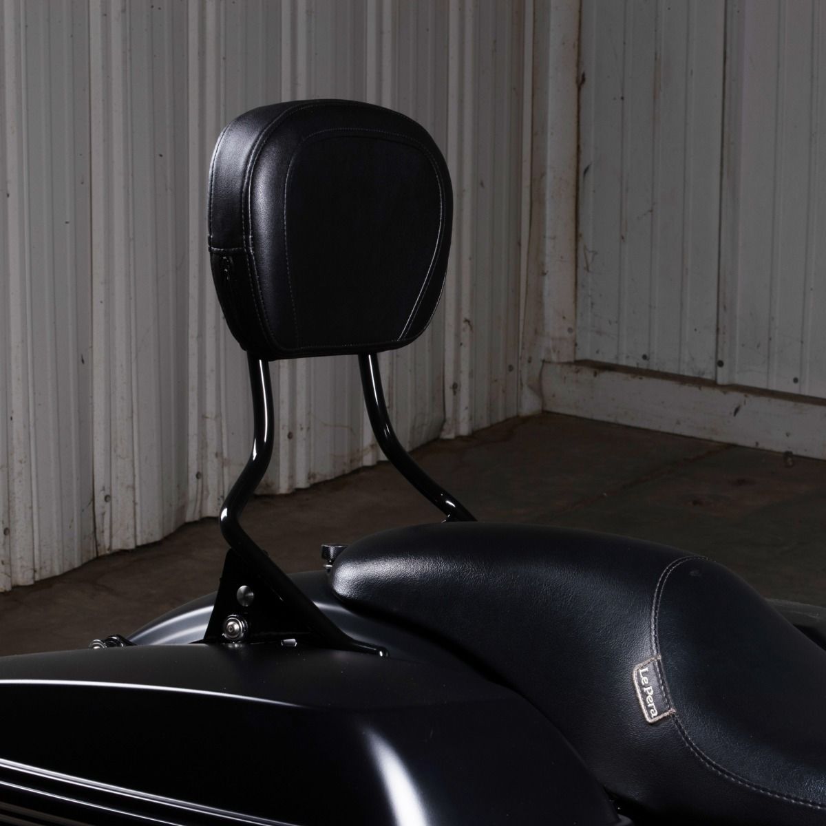 Black Black Detachable Tall Boy Sissy Bar Backrest for Harley® Touring '09-'26