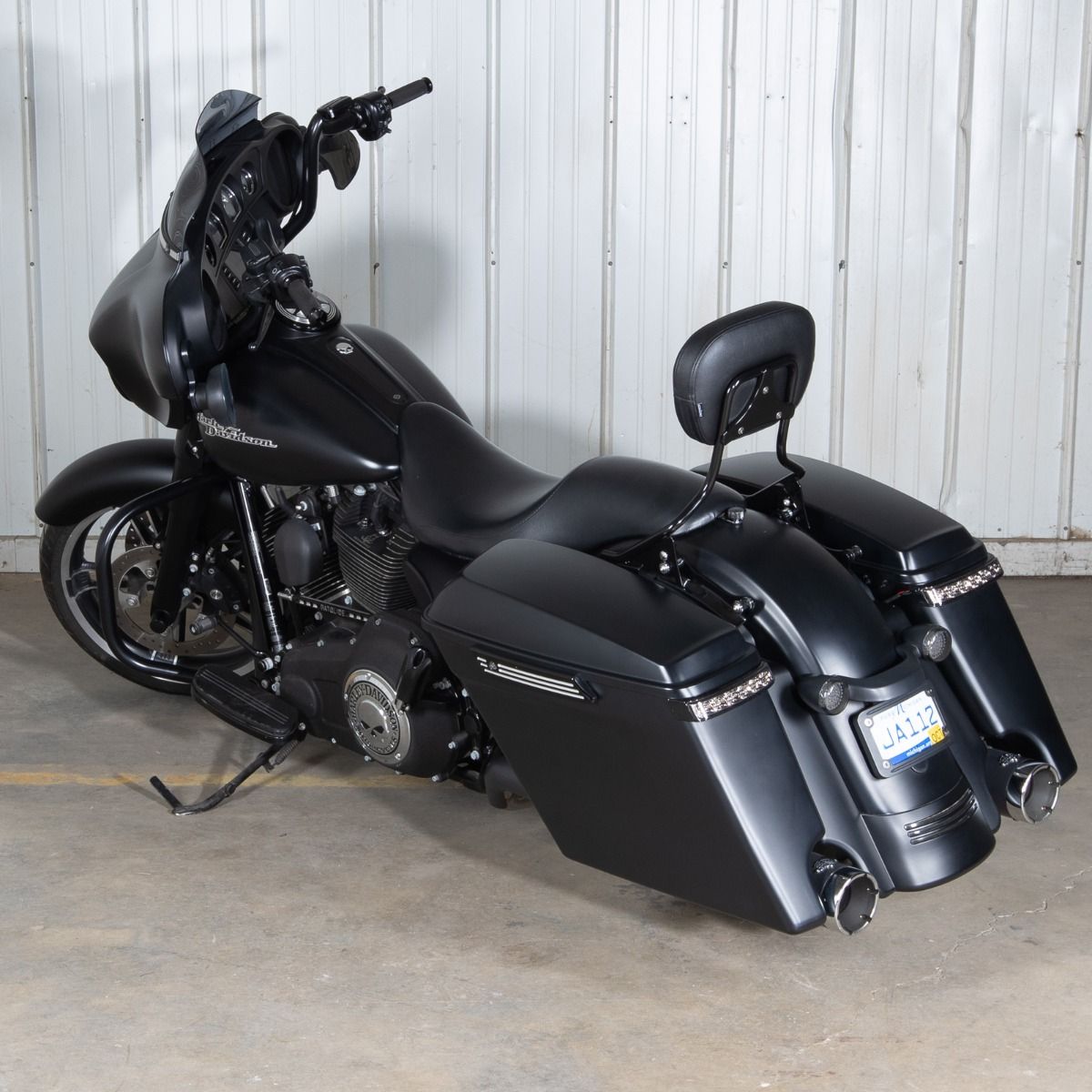 Black Black Detachable Tall Boy Sissy Bar Backrest for Harley® Touring '09-'26